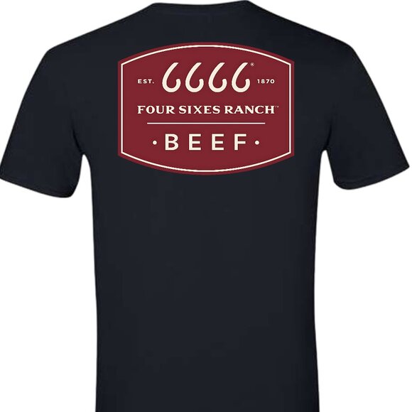 Four Sixes Ranch Livestock Beef Short Sleeve T-Shirt - Picture 3 of 16